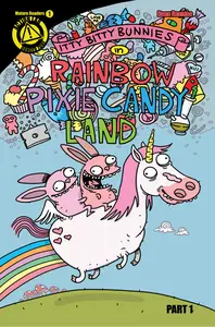 Itty Bitty Bunnies in Rainbow Pixie Candy Land 001 (Dean Rankine 2013) (digital