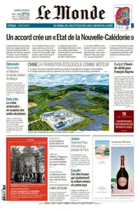 Le Monde du Dimanche 13 et Mardi 15 Juillet 2025