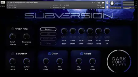 Dark Force Audio Subversion KONTAKT