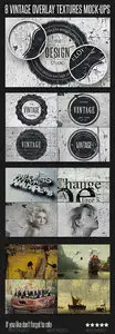 GraphicRiver - 8 Vintage Overlay Textures Mock-Up