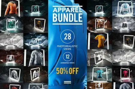 CreativeMarket - Apparel Bundle Mock-up