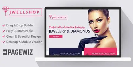 ThemeForest - Jwell Shop v1.0 - Pagewiz Landing Page Template - 14480705