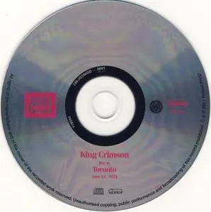 King Crimson - Live In Toronto - June 24, 1974 (2011) {2CD King Crimson Collectors' Club CLUB45}