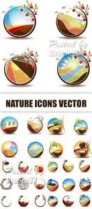 Nature Icons Vector