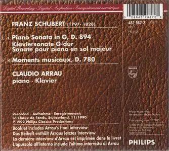 Claudio Arrau - The Final Sessions Vol. 1: Schubert (1992)