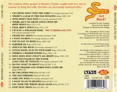 Brother Claude Ely - Satan Get Back! (2011) {King--Ace Records CDCHD456 rec 1953-1962}