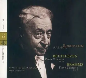 The Rubinstein Collection Volume 59 - Beethoven 2 & Brahms 1 (w/ Erich Leinsdorf)