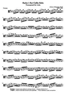 BachJS - Suite 1 for Cello Solo