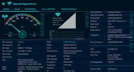 Network Signal Info Pro v3.62.01