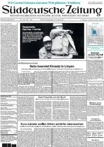 Süddeutsche Zeitung vom 22 und 23 Oktober 2011