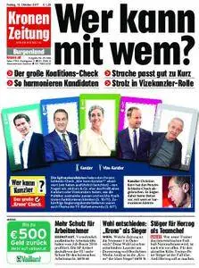 Kronen Zeitung Burgenland - 13. Oktober 2017