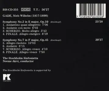 Neeme Järvi, Stockholm Sinfonietta - Niels W. Gade: The Complete Symphonies, Vol.3 (1987)