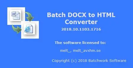 Batch DOCX to HTML Converter 2018.10.1103.1716
