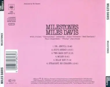 Miles Davis - Milestones (1958) {Reissue, Remastered}