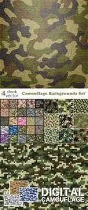 Vectors - Camouflage Backgrounds Set