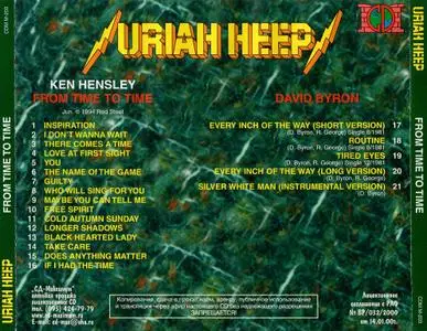 Ken Hensley - From Time To Time (1994) {2000, Reissue With Bonus Tracks}