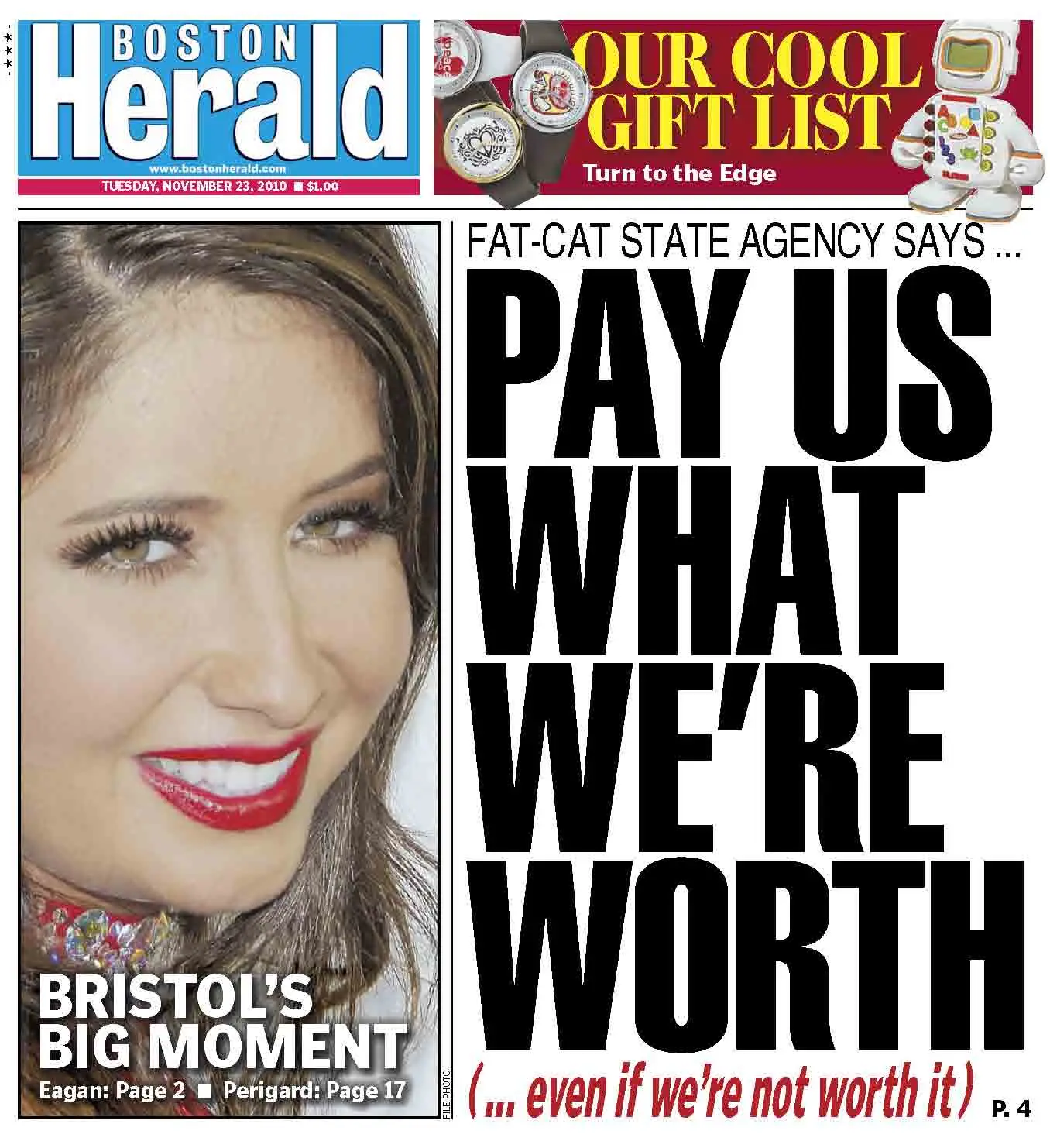 Boston Herald 2010.11.23