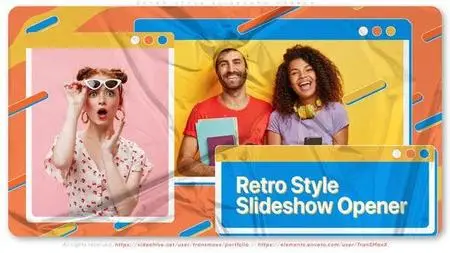 Retro Style Slideshow Opener 49495072