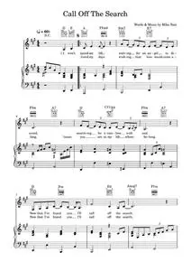 Call off the search - Katie Melua (Piano-Vocal-Guitar (Piano Accompaniment))