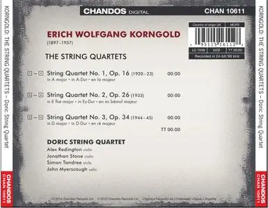 Doric String Quartet - Korngold: The String Quartets (2010) (Repost)