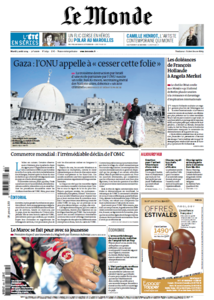 Le Monde du mardi 05 Août 2014