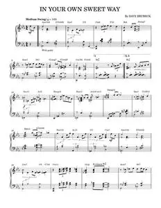 In Your Own Sweet Way (arr. Brent Edstrom) - Dave Brubeck (Piano Solo)