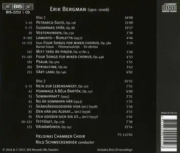 Helsinki Chamber Choir & Nils Schweckendiek - Erik Bergman: Choral Works 1936-2000 (2017)