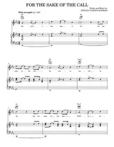 For the sake of the call - Steven Curtis Chapman (Piano-Vocal-Guitar)