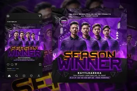 E-Sport Flyer Template PRAZ4VE