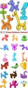 Vectors - Funny Balloons Animals