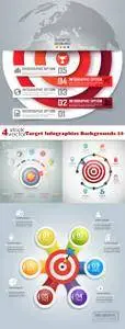 Vectors - Target Infographics Backgrounds 10