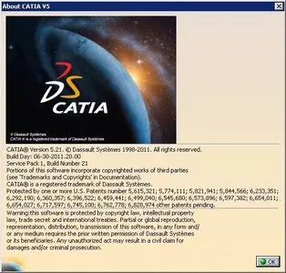 DSS CATIA V5R21 SP1.0 32bit & 64bit Update Only