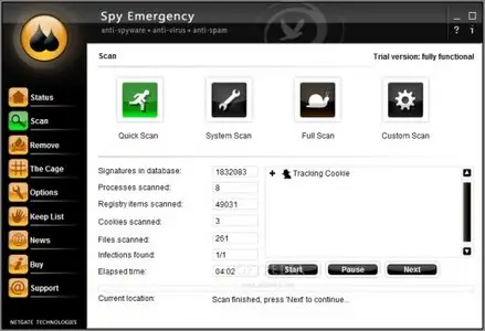 NETGATE Spy Emergency 7.0.405.0