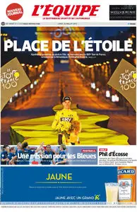 L'Equipe - Lundi 22 Juillet 2013