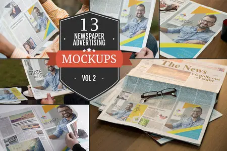 CreativeMarket - Newspaper Advertising Mockups Vol. 2