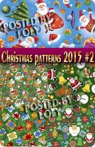 Christmas patterns 2015 #2 - Stock Vector