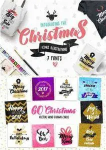 CreativeMarket - Christmas Bundle of 7 Fonts