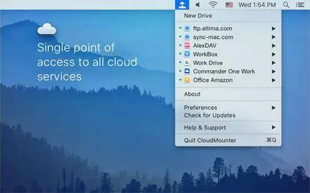 CloudMounter 2.1 Mac OS X