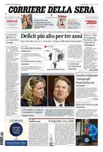 Corriere della Sera – 28 settembre 2018