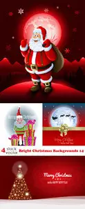 Vectors - Bright Christmas Backgrounds 14