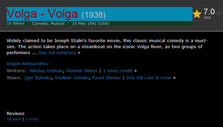 Volga - Volga (1938) [colorized]