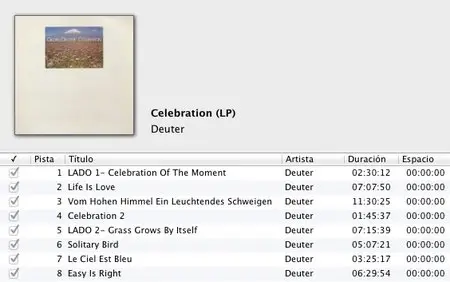 Deuter ‎- Celebration (1976) DE 1st Pressing - LP/FLAC In 24bit/96kHz