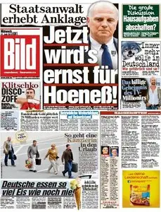 Bild Zeitung vom 31 Juli 2013