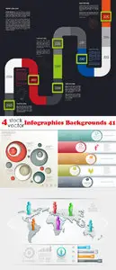 Vectors - Infographics Backgrounds 41