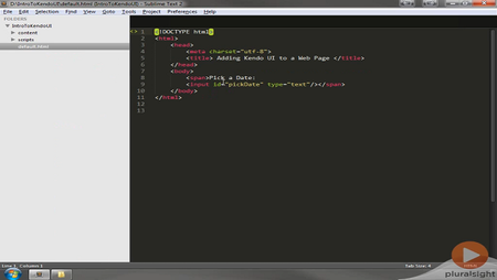 pluralsight - Introduction To Kendo UI