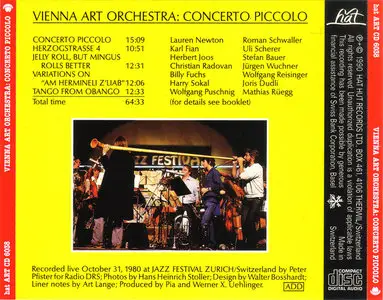 Vienna Art Orchestra - Concerto Piccolo (1980)