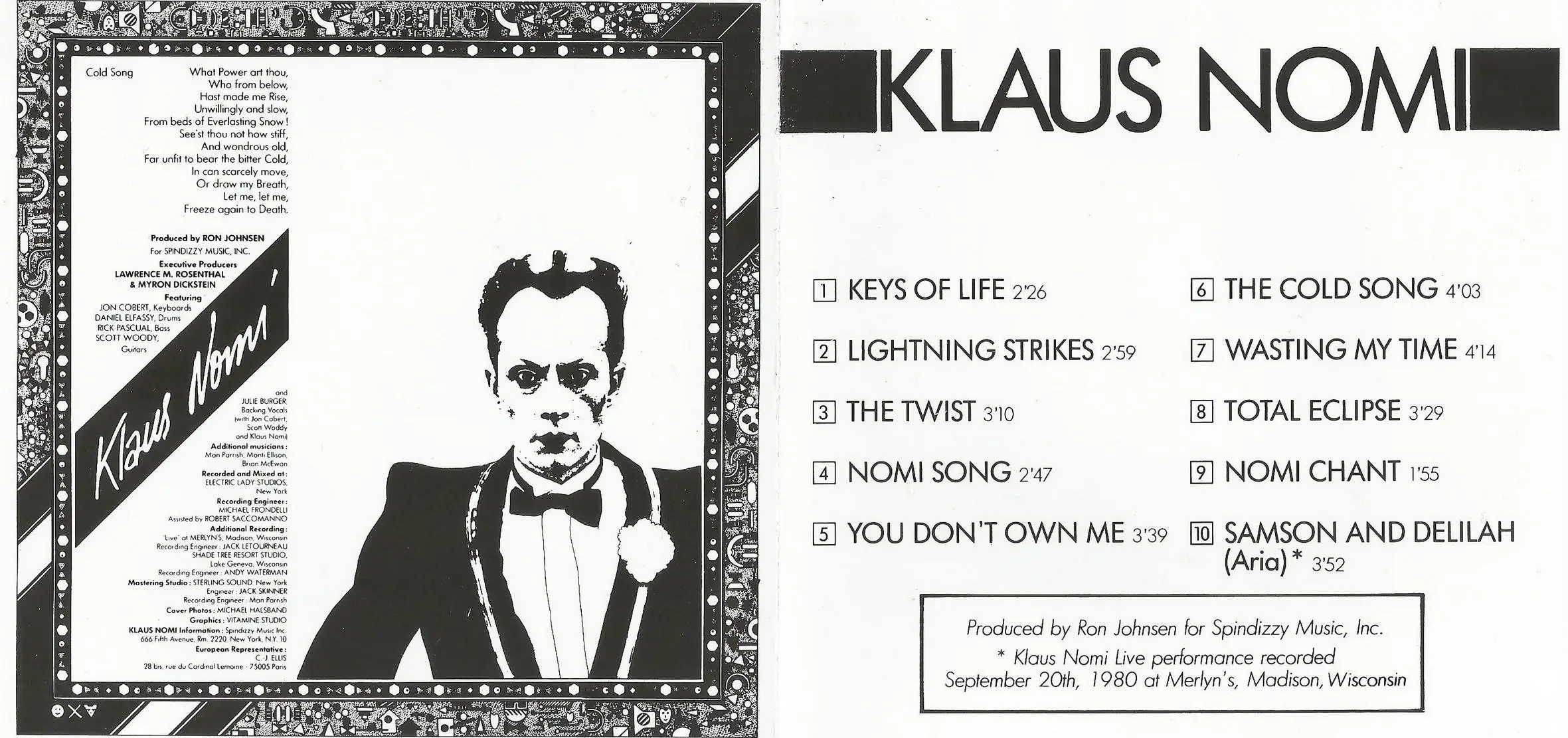 Klaus nomi - total eclipse