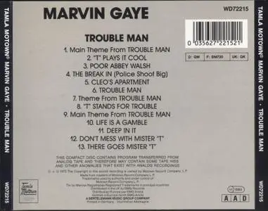 Marvin Gaye - Trouble Man (1972) [1987, Reissue]