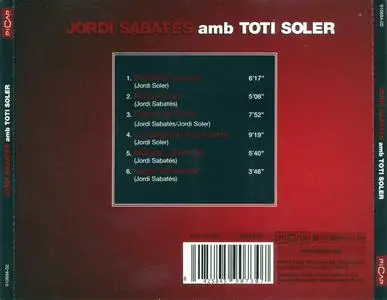 Jordi Sabates i Toti Soler - Jordi Sabates amb Toti Soler (1973) {Picap ‎910694-02 rel 2008}