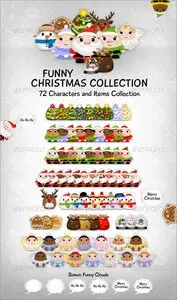 GraphicRiver Funny Christmas Collection
